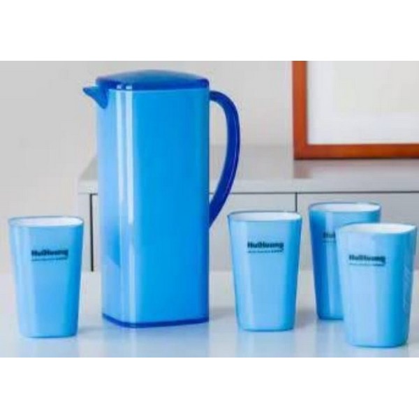 Square Water Set with 4 glasses.